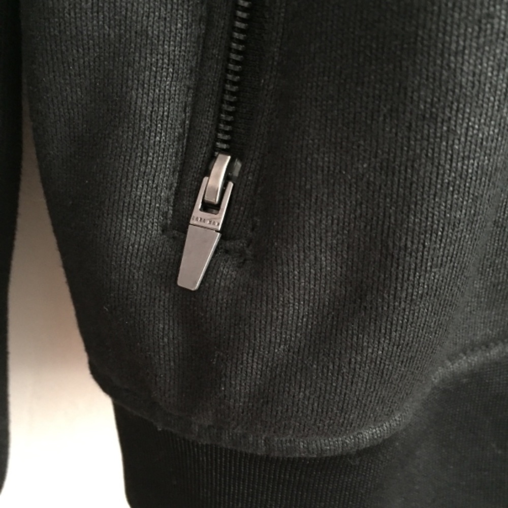 Zara Black Bomber motorcycle Jacket - Picture 4 of 5
